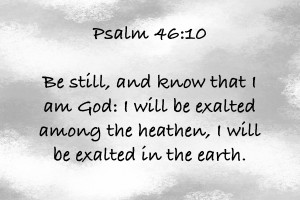 Psalm 46 10 GY